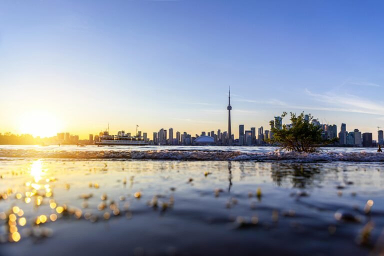 Toronto skyline viewed from the waterfront showing the city’s neighbourhoods