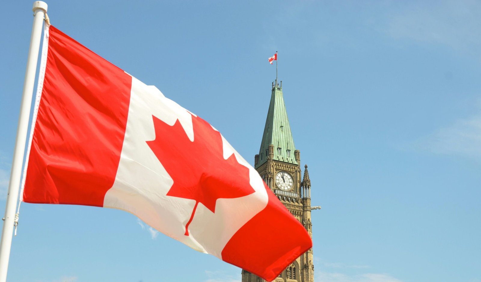 3 days in Ottawa itinerary featuring Parliament Hill and the Canadian flag