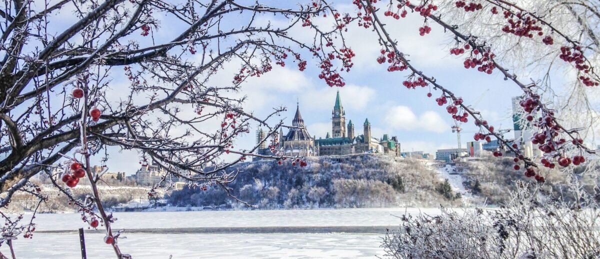 Best time to visit Ottawa with Parliament Hill in winter